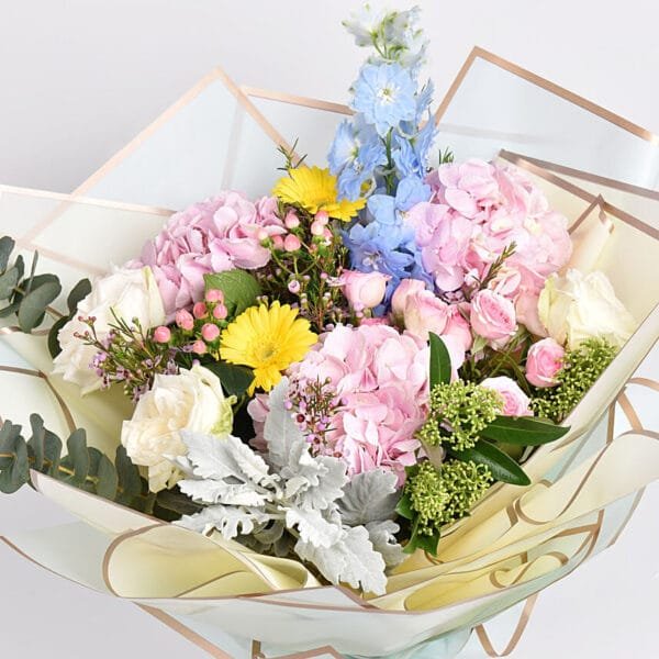 Birthday Happiness: Blooms of Joyful Celebration Bouquet | Cheerful Floral Ensemble