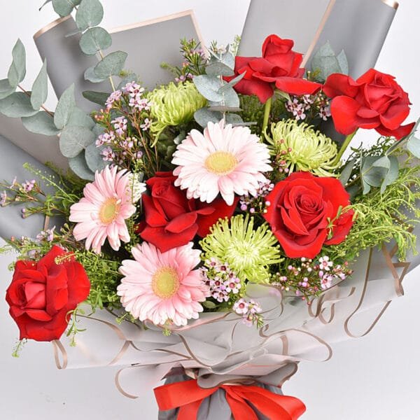 Birthday Love: Blooms of Celebration Bouquet | Joyful Floral Ensemble