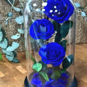 Forever Rose Blue - 3 Flowers