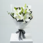 Charming White Lilies Bouquet