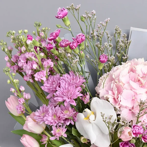 Pink Forest Blooms: Elegance in Every Petal Bouquet
