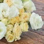 Spray Roses with White Lisianthus in Fish Bowl