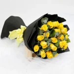 Sunshine Elegance: 20 Yellow Roses Bouquet