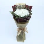 White Hydrangea Elegance: A Bouquet of Purity